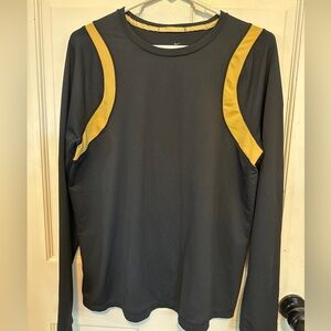 Nike Speed Dry Long Sleeve Stay Cool Shirt Size XLARGE  (16-18) Youth Black/gold